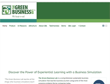 Tablet Screenshot of greenbusinesslab.com